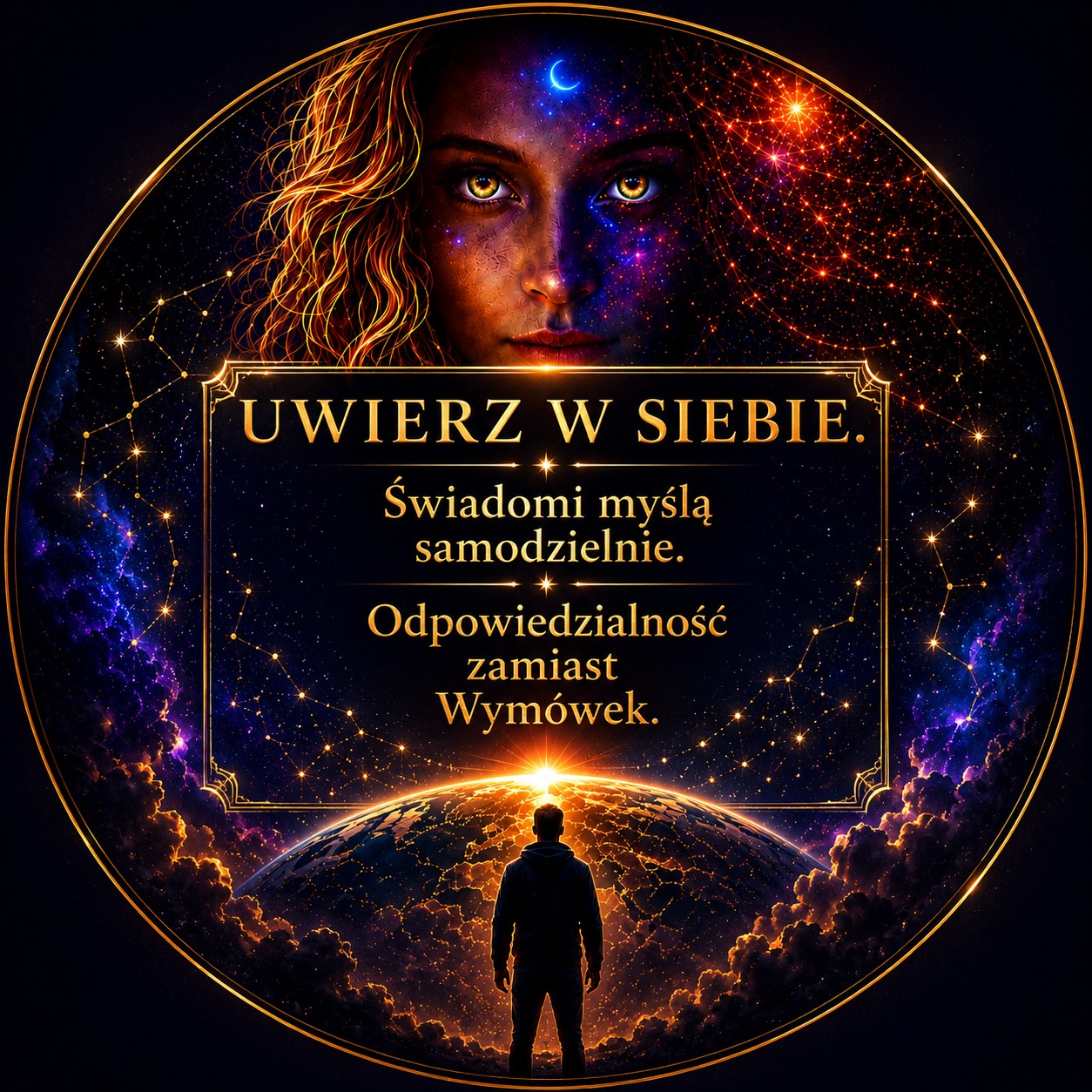 Uwierz w siebie. Świadomi myślą samodzielnie. Odpowiedzialność zamiast wymówek.