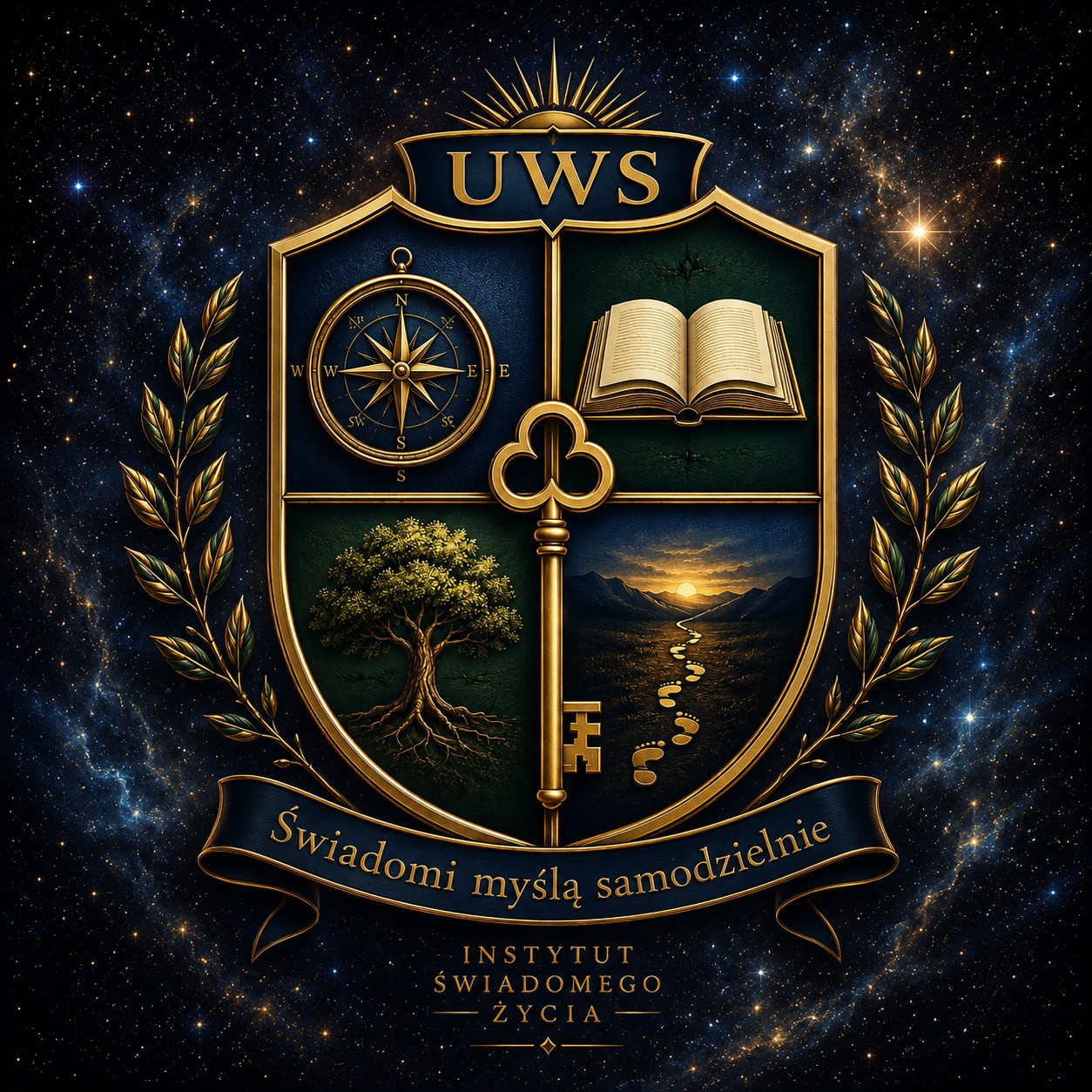 Herb UWS — Cyfrowego Instytutu Świadomego Życia